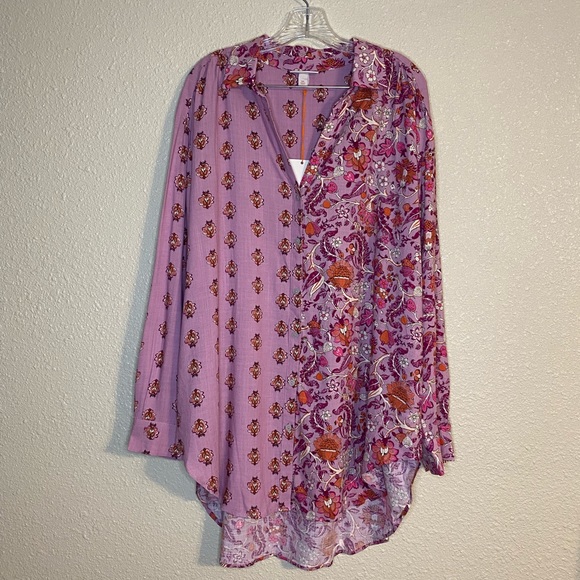 Knox Rose Pink/Lavender Patterned Button Down Shirt Size XXL - Picture 5 of 16